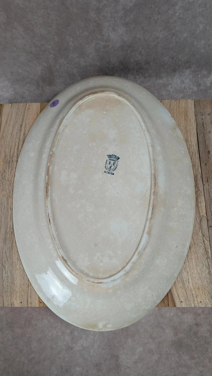 Prato oval antigo Saint-amand Hamage modelo Acacia – photo 6